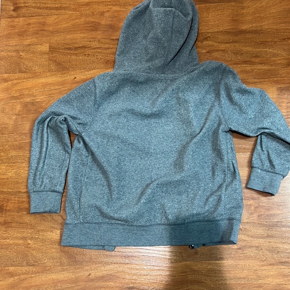 Gap Fleece Jacket Hoodie size large Grey and Neón Gap logo Zip Sweater - Picture 7 of 7